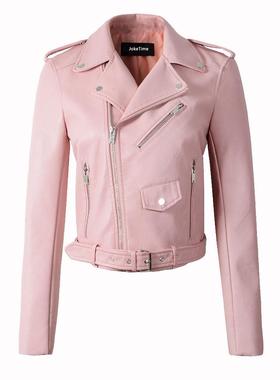 jacket womens ladies leather jacket fit fashion slim Womens