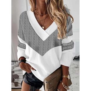 digital sleeved shirt long pullover color womens contrast