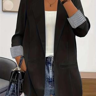 slim Fashionable blazer patchwork and temperament cardigan