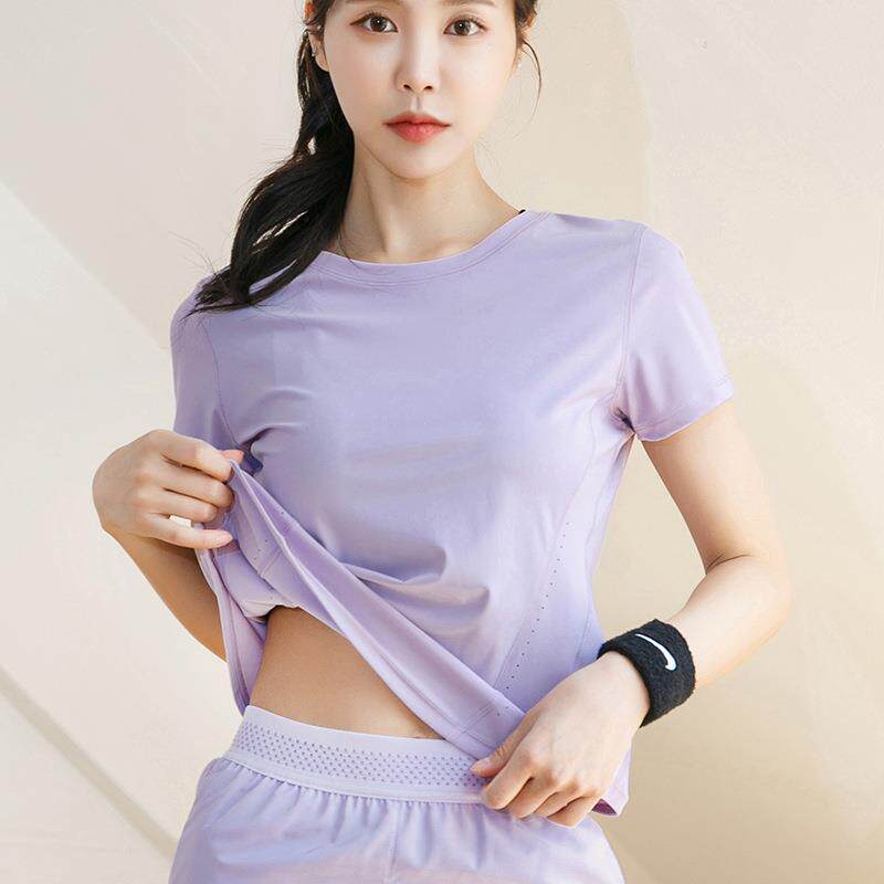 Training quick-drying yoga T-shirt for women sports running