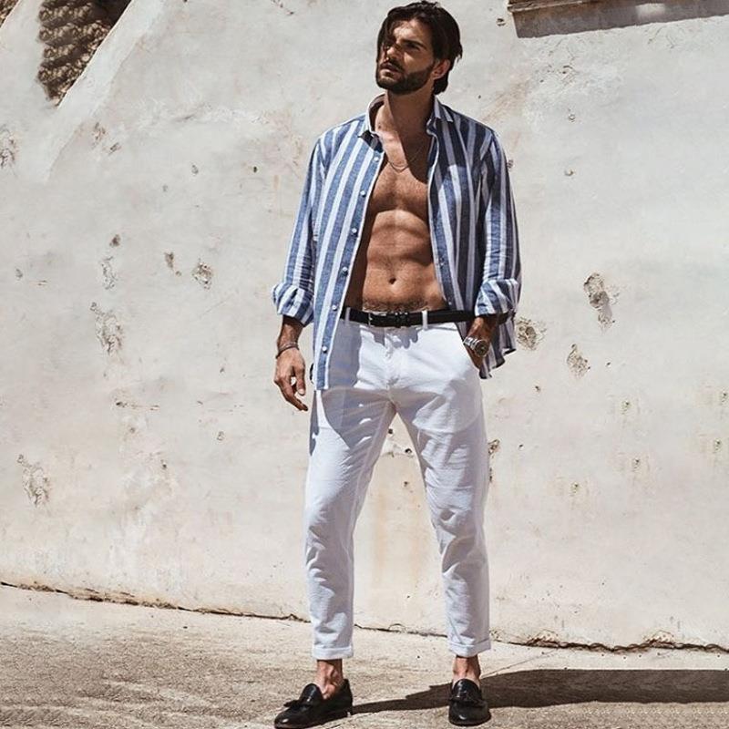 pants long straight-leg silhouette your smooths slims mens