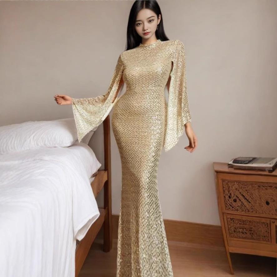 vestidos mermaid gown formal party evening elegant dresses