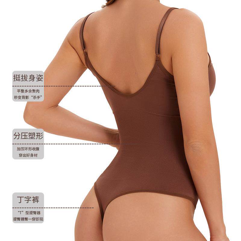 open buttoned shaper size belly seamless body crotch tight