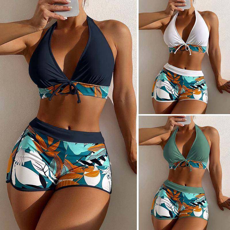women sexy swimsuit briefs boxer two-piece swimsuit bikini