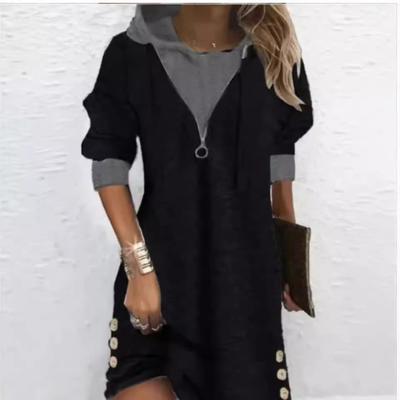clothing female oversized korean dress streetwear long size