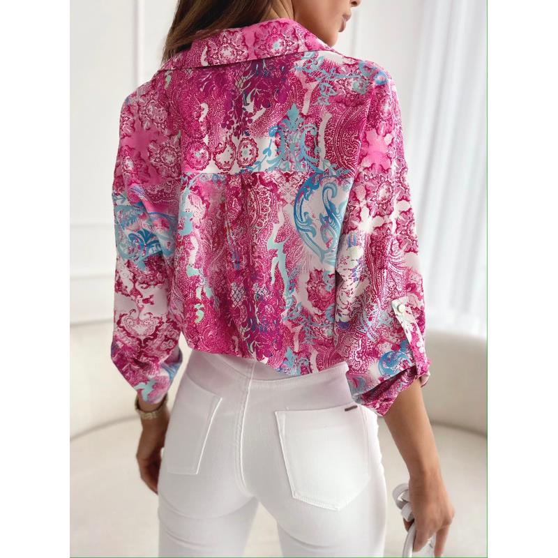 shirt womens fashionable and elegant collar loose shirt new
