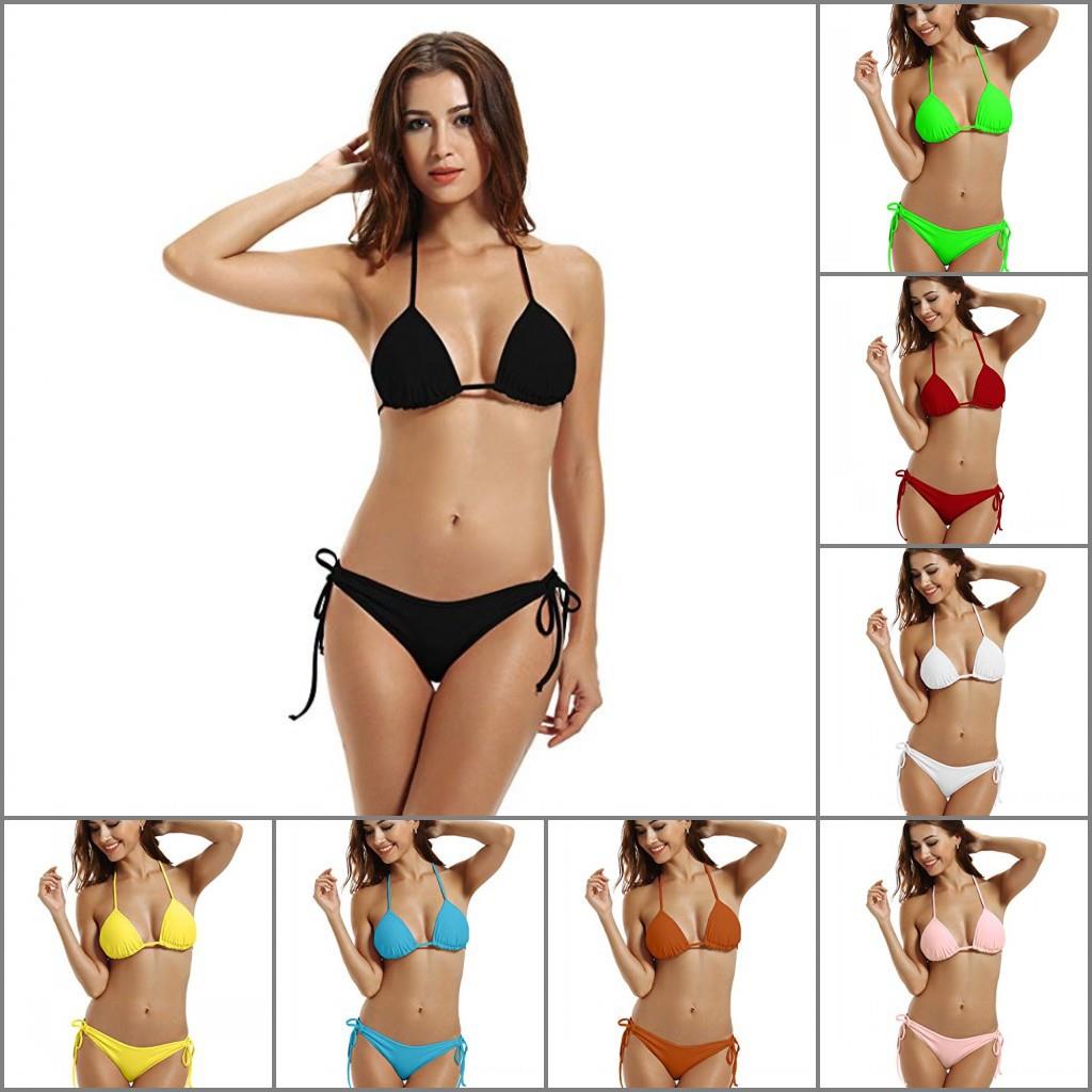 swimsuit point three fit regular color candy sexy swimsuit