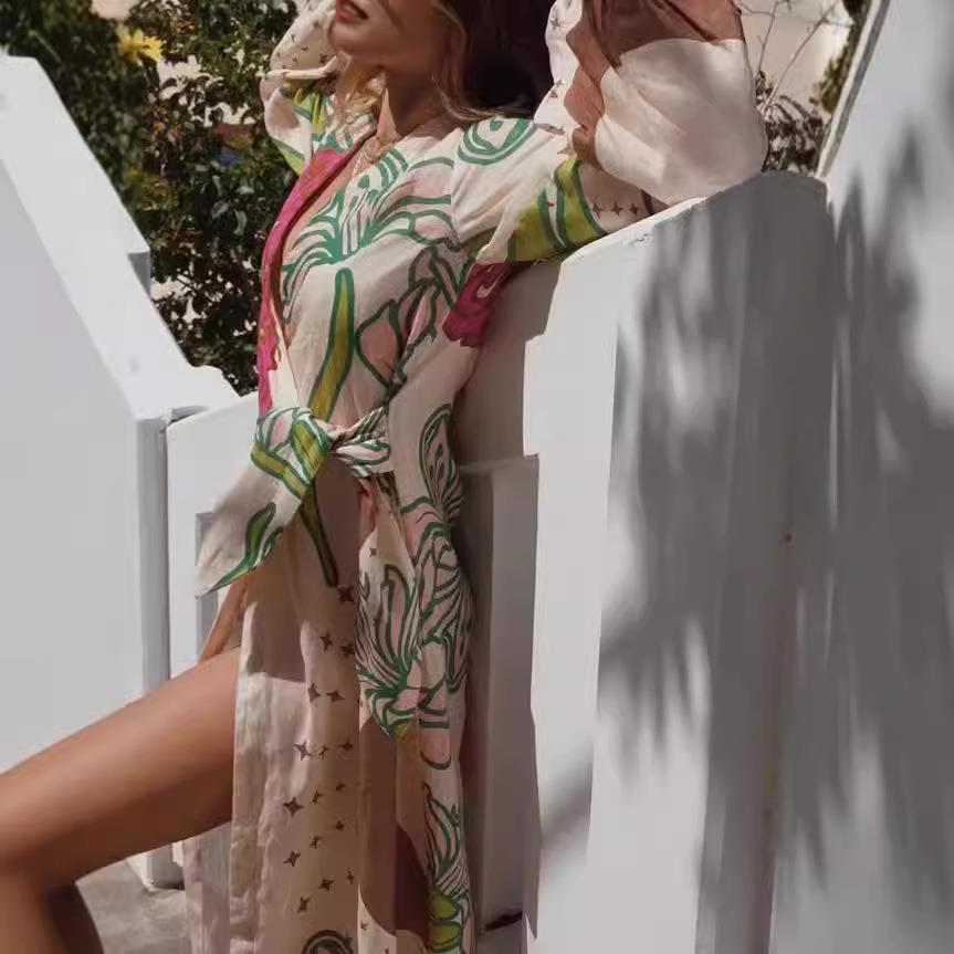 women for dress lace-up cardigan long-sleeved holiday