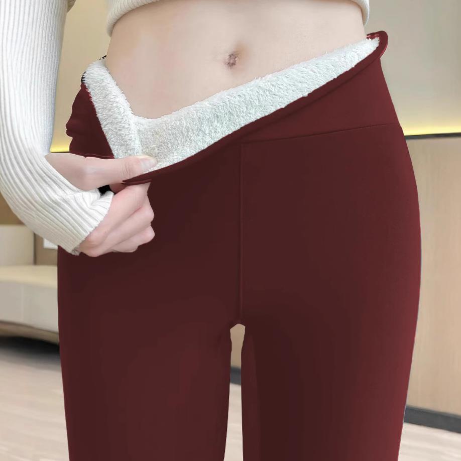 solid thermal tights sport warm winter leggings fitness