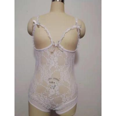 Clothing sexy lingerie lace open crotch exposed breasts