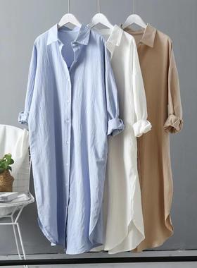 dress fashionable mid-length lazy loose long springautumn