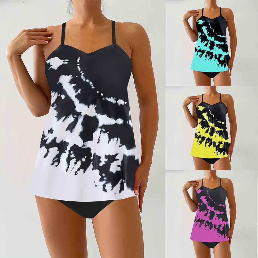 Pattern Bikini Halter Slim Sexy Women Swimsuit Size Plus