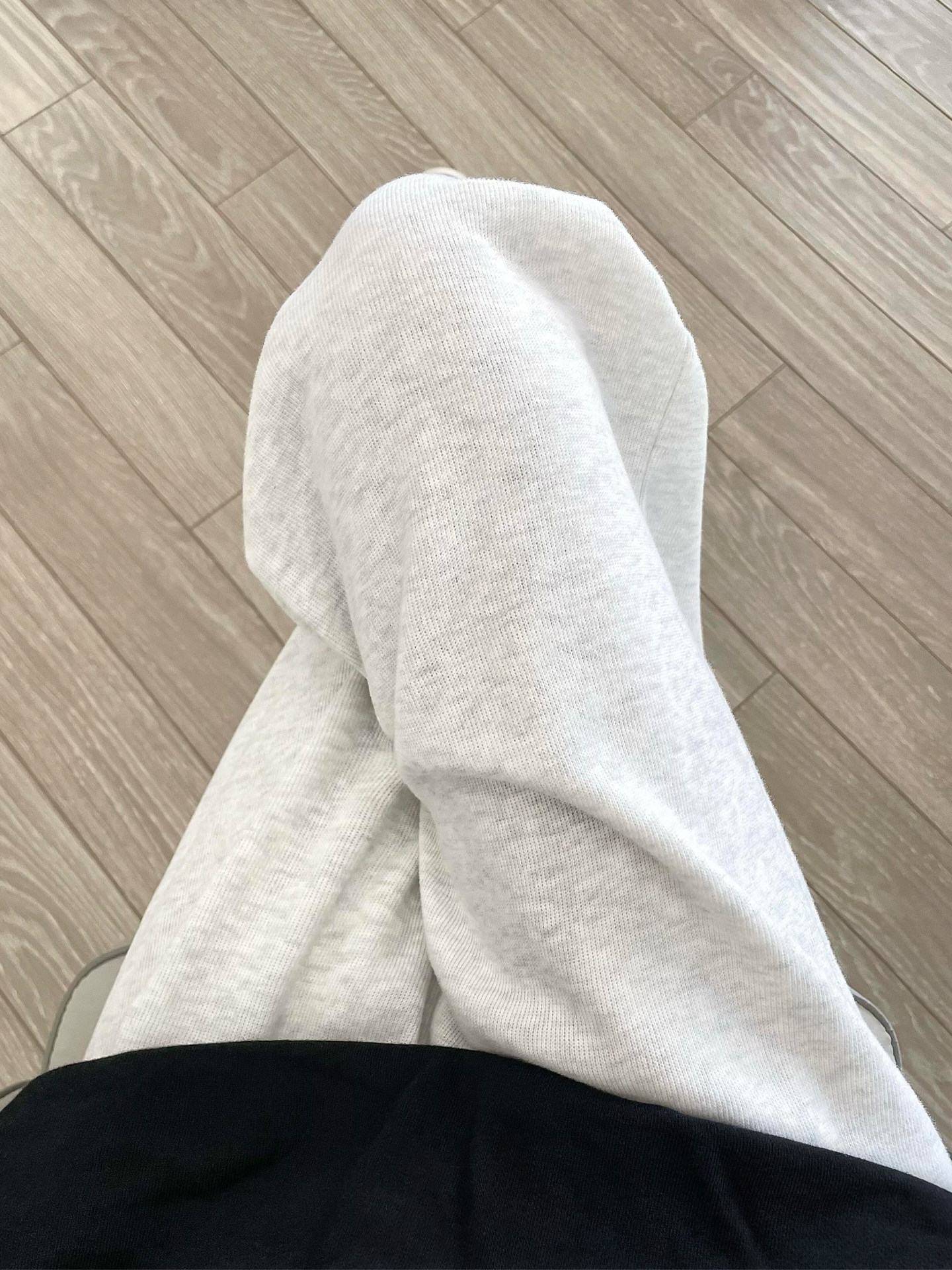 Gray and White Sports Wide-Leg Sweatpants for Women, New Autumn Style, Plus-Size High-Waisted Loose Straight-Leg Jogger Casual Pants