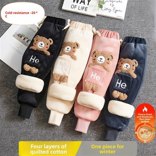 男童冬季 外穿2025新款 加厚加绒裤 女宝宝超厚长裤 子儿童保暖裤 棉裤