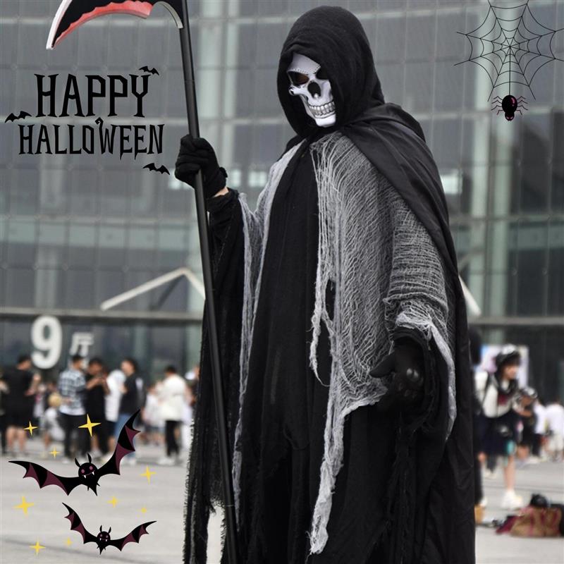 万圣节服装cos服死神斗篷破烂风破布披风派对装扮节日氛围Cosplay