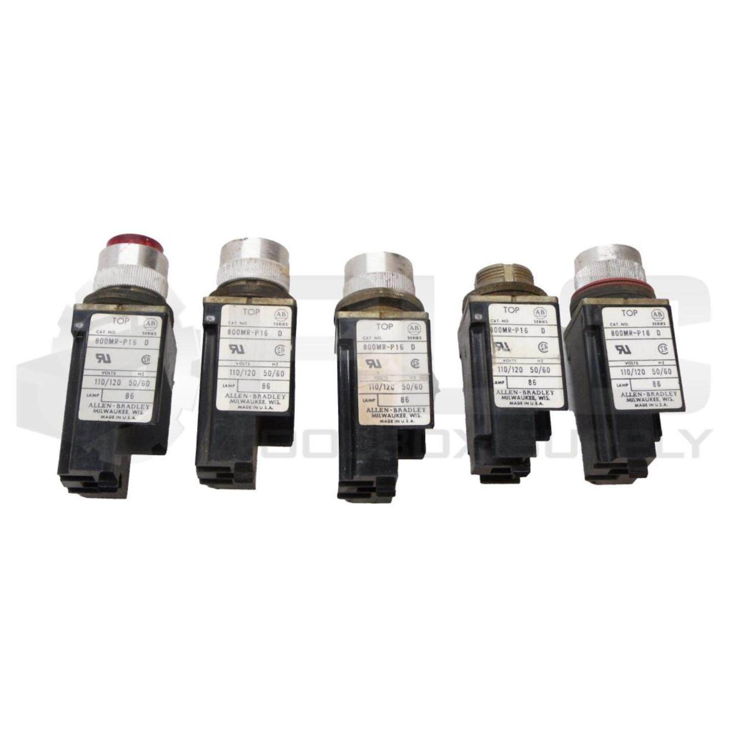 原装供应5个罗克韦尔AB800MR-P16/D指示灯，110-120V，50/60Hz