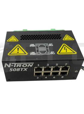原装供应N-TRON 508TX 以太网交换机 10-30VDC 0.5A