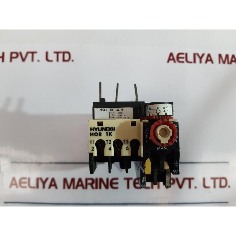 原装供应现代 Hor 1k 4.2 热过载继电器 5a 660v