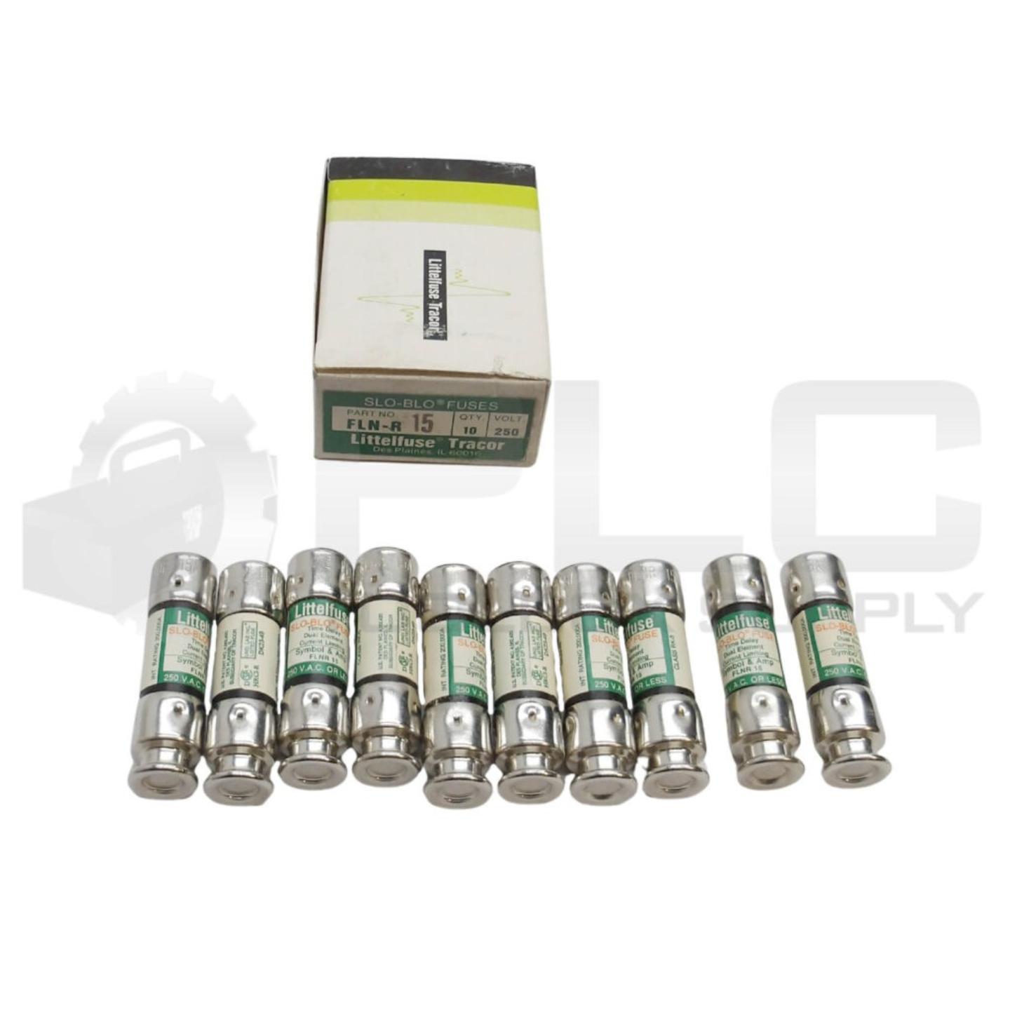 原装供应10 个 LITTELFUSE FLNR 15 慢熔保险丝 15A 250V FLN-R15