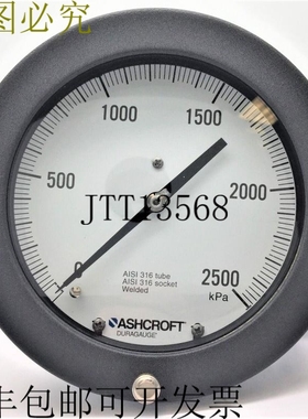 Ashcroft 60-1377-SS-04B-2500KP Duragauge 6 英寸曲面连接器背