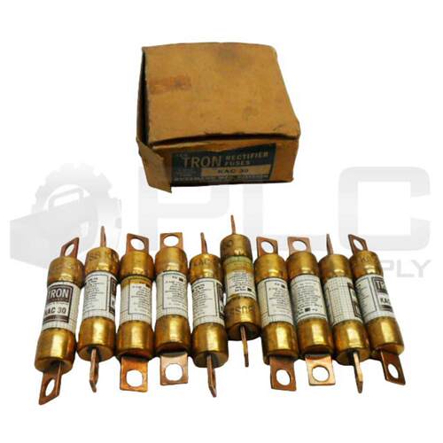 原装供应10个装 BUSSMANN KAC30 TRON 整流器保险丝 30A 600V