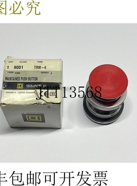 Square D  9001 TRM4 保持按钮 红色 35 毫米 蘑菇形扭