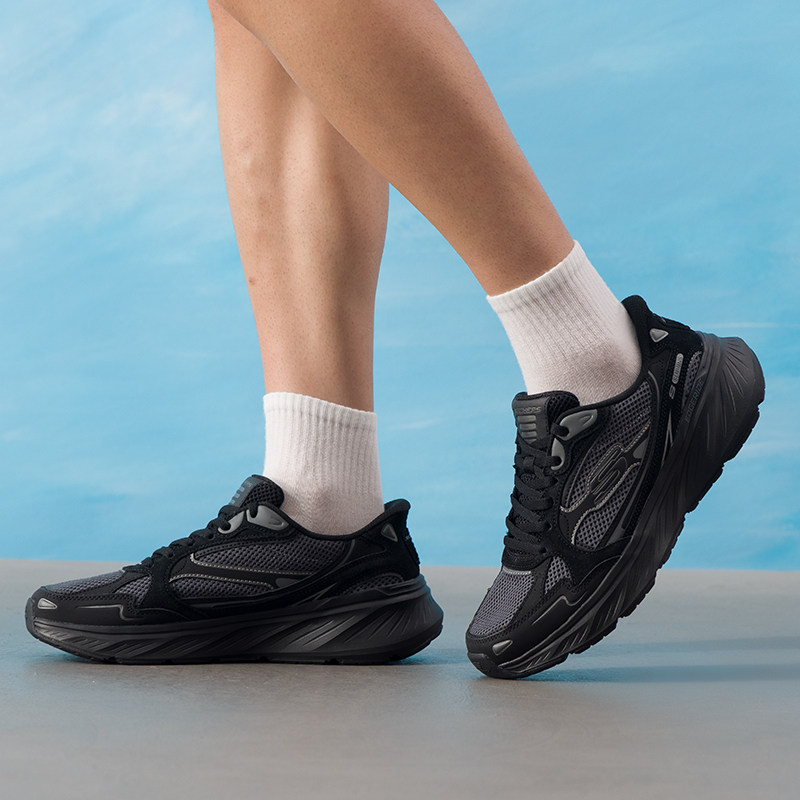 Skechers斯凯奇官方旗舰男鞋简约轻便休闲鞋低帮耐磨跑步鞋正品