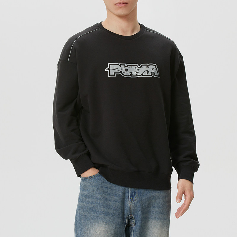 Puma彪马官方旗舰男装女装情侣款亲肤舒适运动休闲卫衣套头衫正品