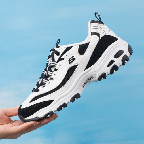 Skechers斯凯奇官方旗舰女鞋厚底老爹鞋熊猫鞋运动鞋休闲鞋正品