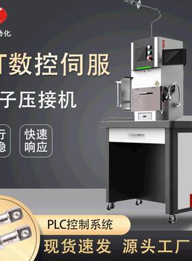 新能源线束设备打端子压接机4T数控触摸屏PLC系统伺服端子机