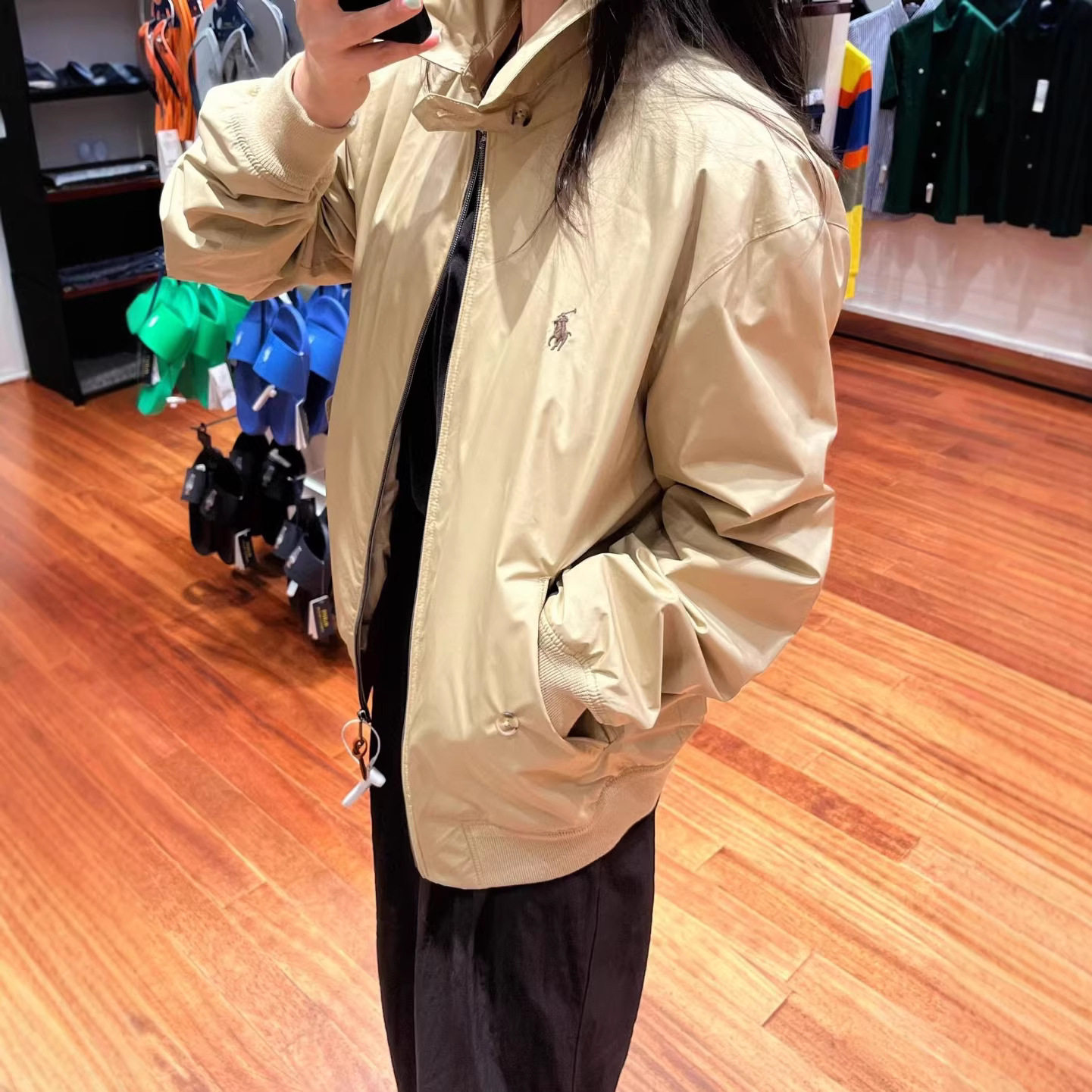 高质量小马polo男女同款老钱风老干部立领工装哈灵顿防水夹克外套,运动服/休闲服装,棒球服,淘宝优惠券,粉丝福利购,淘宝优惠卷