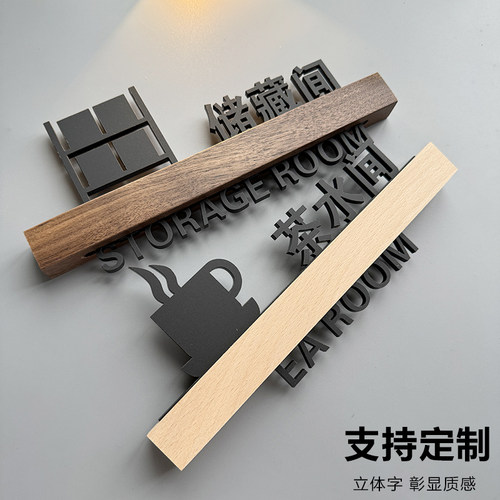 亚克力标识牌公司科室牌储藏间茶水间牌定制
