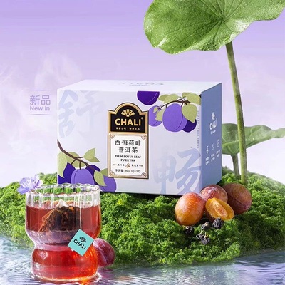 CHALI茶里西梅荷叶普洱茶 小包装办公室茶包 独立包装节日伴手礼