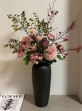 【柿吉】忘野 设计师款手扎花束干花花束仿真花绢花桌面客厅摆件