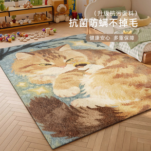 地毯儿童房客厅爬爬垫免洗可擦阅读区卧室床边毯加厚防水防污地垫