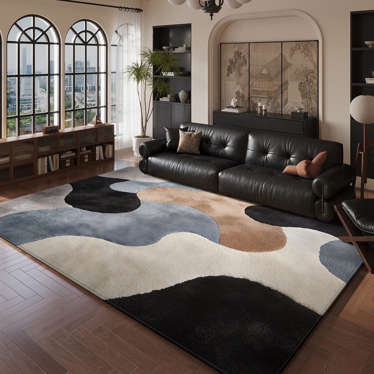 地毯客厅免洗可擦中古风沙发沙发茶几地垫卧室床边毯高级感免打理,居家布艺,地毯,淘宝优惠券,粉丝福利购,淘宝优惠卷