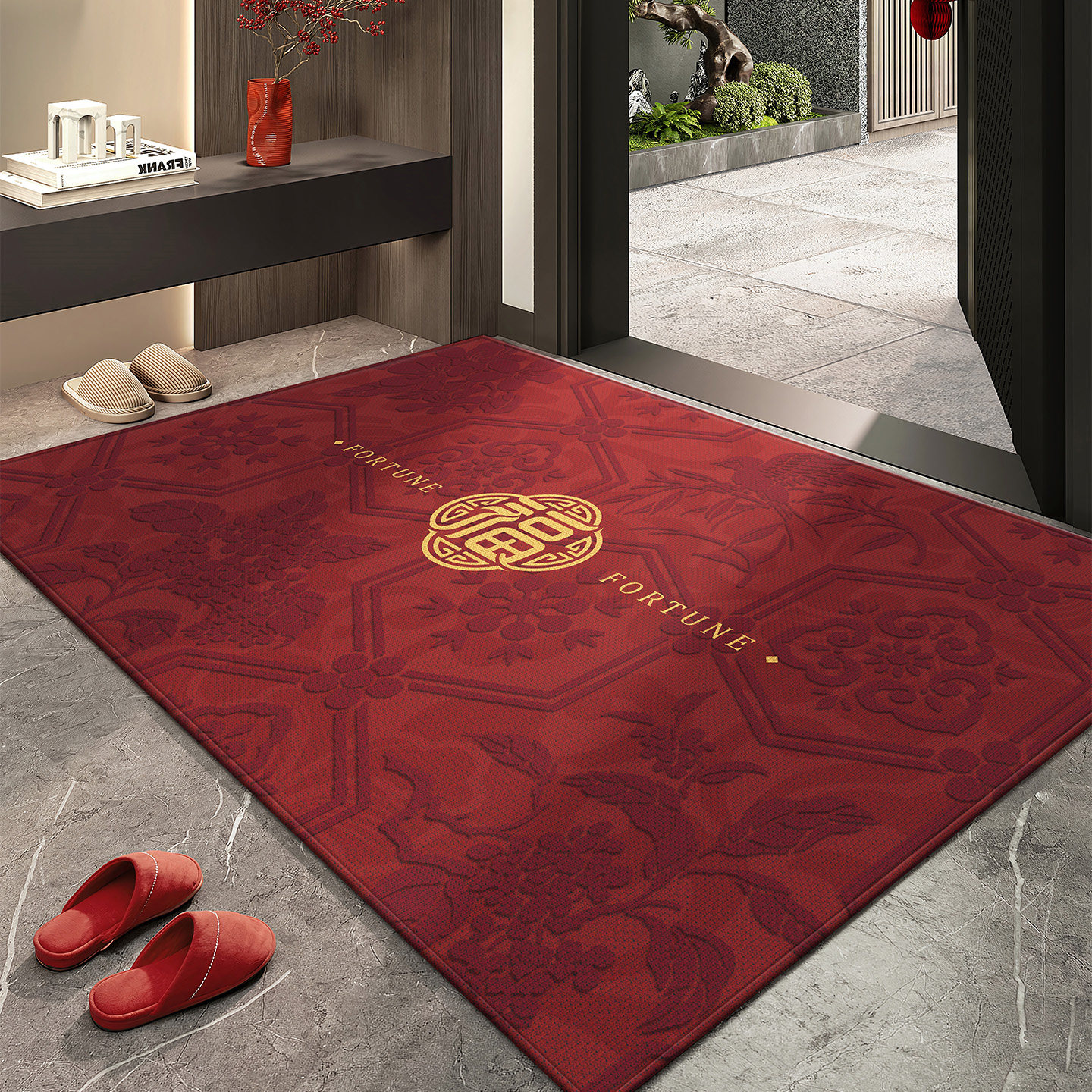 入户门地垫高级感玄关进门口门垫耐脏免洗红色脚垫乔迁地毯可定制,居家布艺,入户地垫,淘宝优惠券,粉丝福利购,淘宝优惠卷