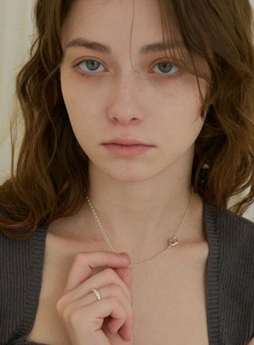 LUCA复古金属风设计感纯银金属链条项链女简约时尚小众高级轻奢感