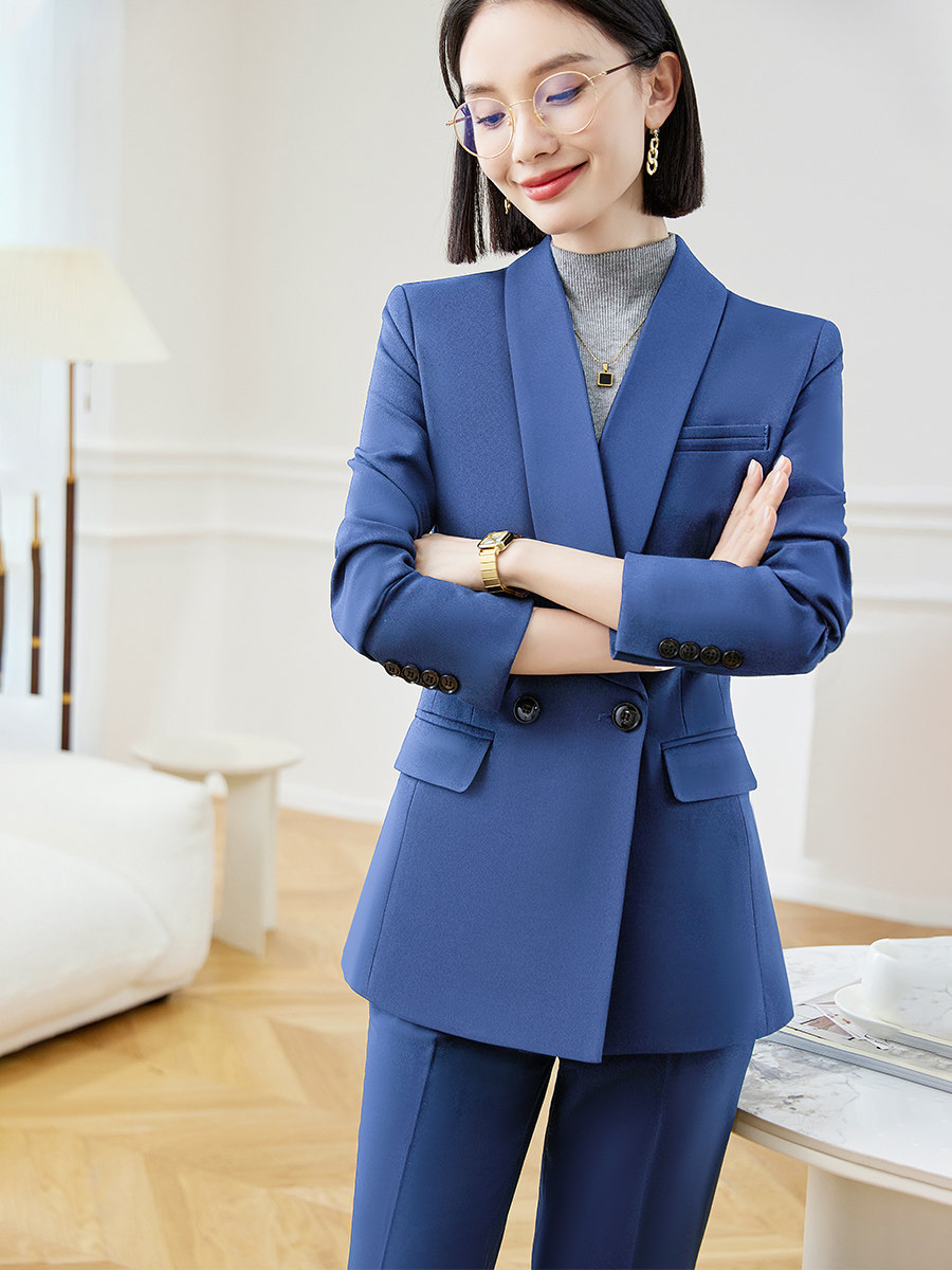 西装套装女秋冬2023新款气质小众高级感正式场合通勤职业西服外套