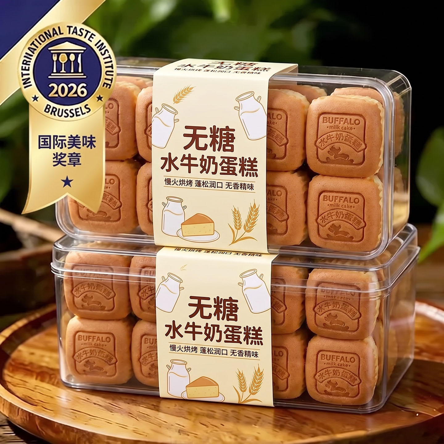 无糖水牛奶蛋糕官方旗舰店早餐0蔗糖高钙面包糖尿人点心糕点代餐