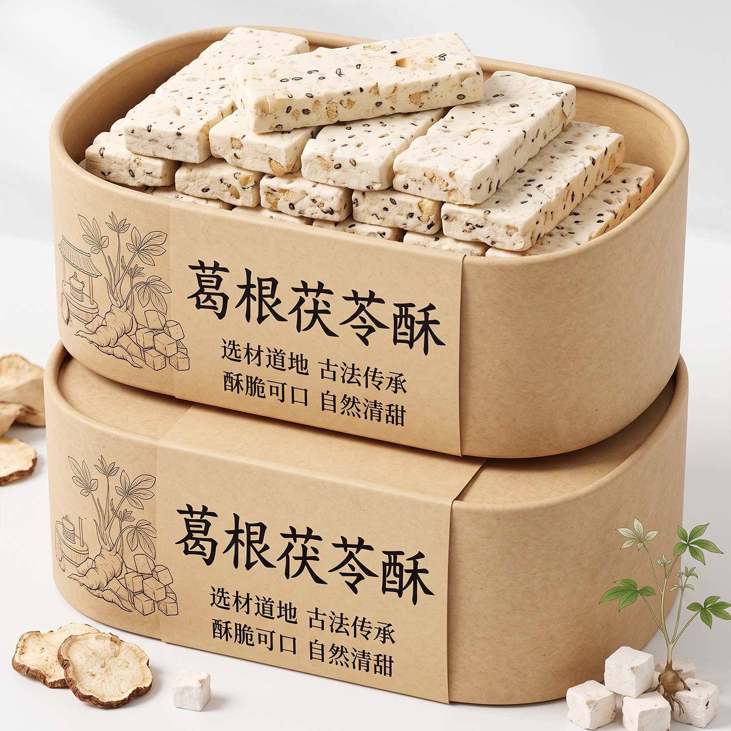 葛根酥茯苓官方旗舰店正品张家界特产无糖富硒五谷杂粮酥零食图片