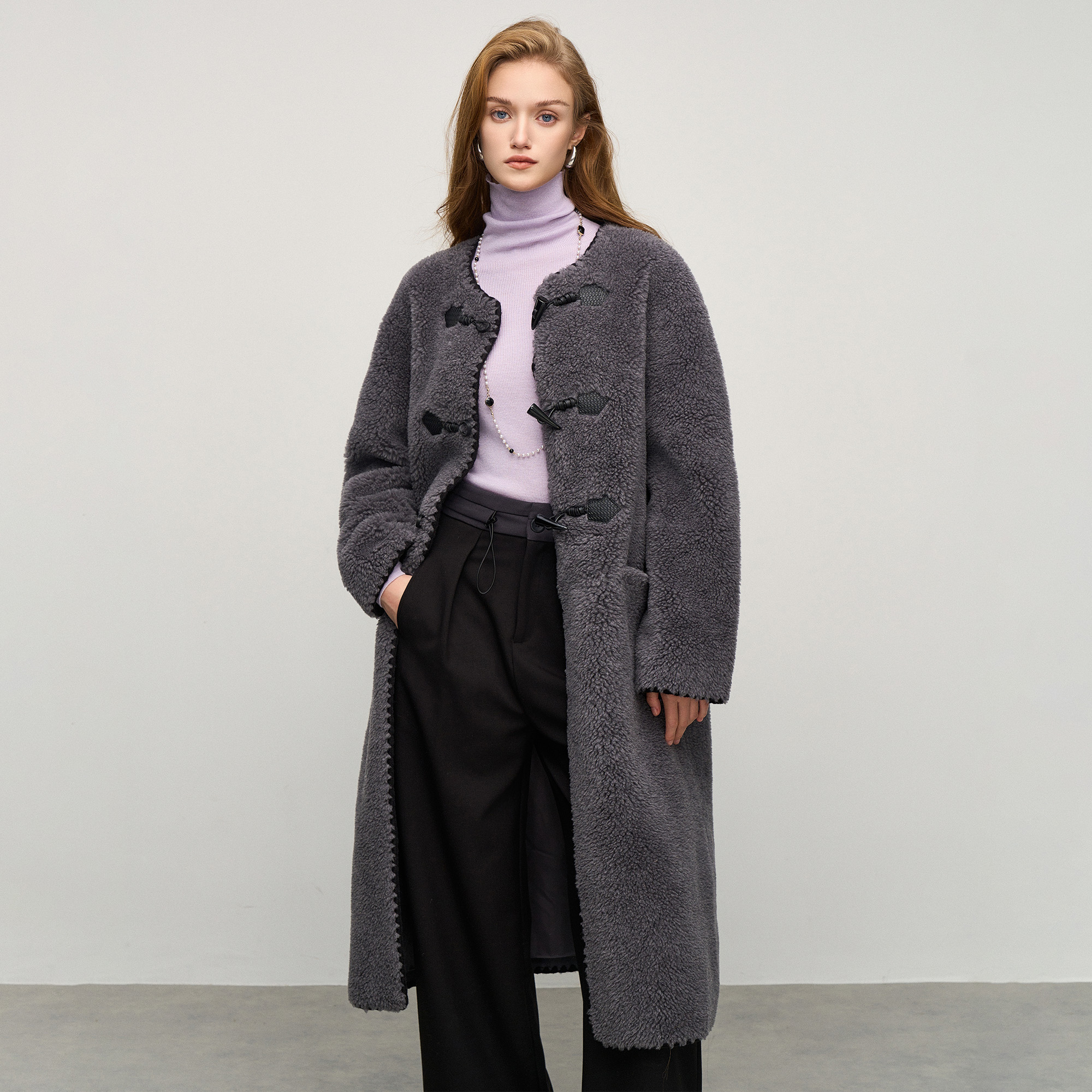 BasicHouse/百家好羊羔毛外套