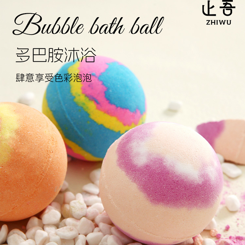 止吾香氛沐浴爆炸盐网红泡泡浴球泡澡球精油沐浴爆炸球