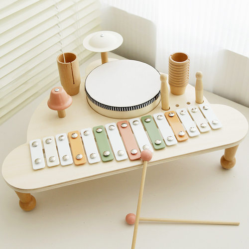 Springbuds儿童八音琴手敲琴宝宝益智音乐玩具奥尔夫打击乐器早教