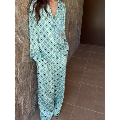 冰丝睡衣女凉感亲肤家居服套装