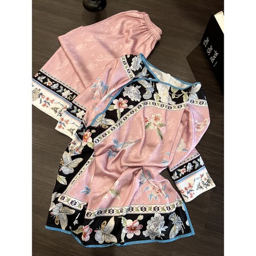 睡衣女春秋季长袖长裤家居服套装