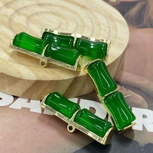 中式国风金属汉服旗袍竹节对扣扣子子母扣云肩搭扣猫眼竹子纽扣