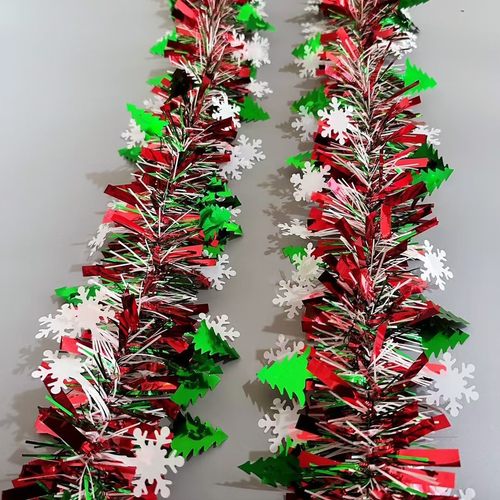 圣诞节装饰圣诞树装饰品彩条藤条
