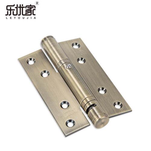 不锈LEYOUJIA门钢90度定位缓冲门铰链加厚闭自动合隐形门合页弹簧