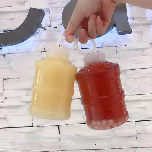 网红奶茶桶一次性mii奶茶桶迷n小水XHI桶瓶装塑你桶料瓶饮料桶